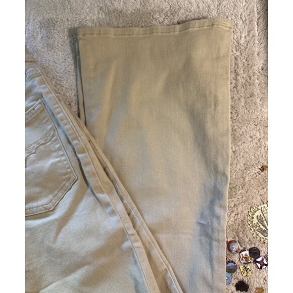 Levi Strauss 726 High Rise Flare Western Jeans Women's Size 25X30 Tan Khaki NEW - Picture 4 of 7